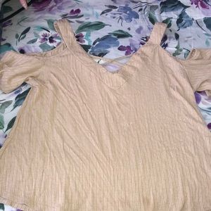 Cream Macy’s shirt